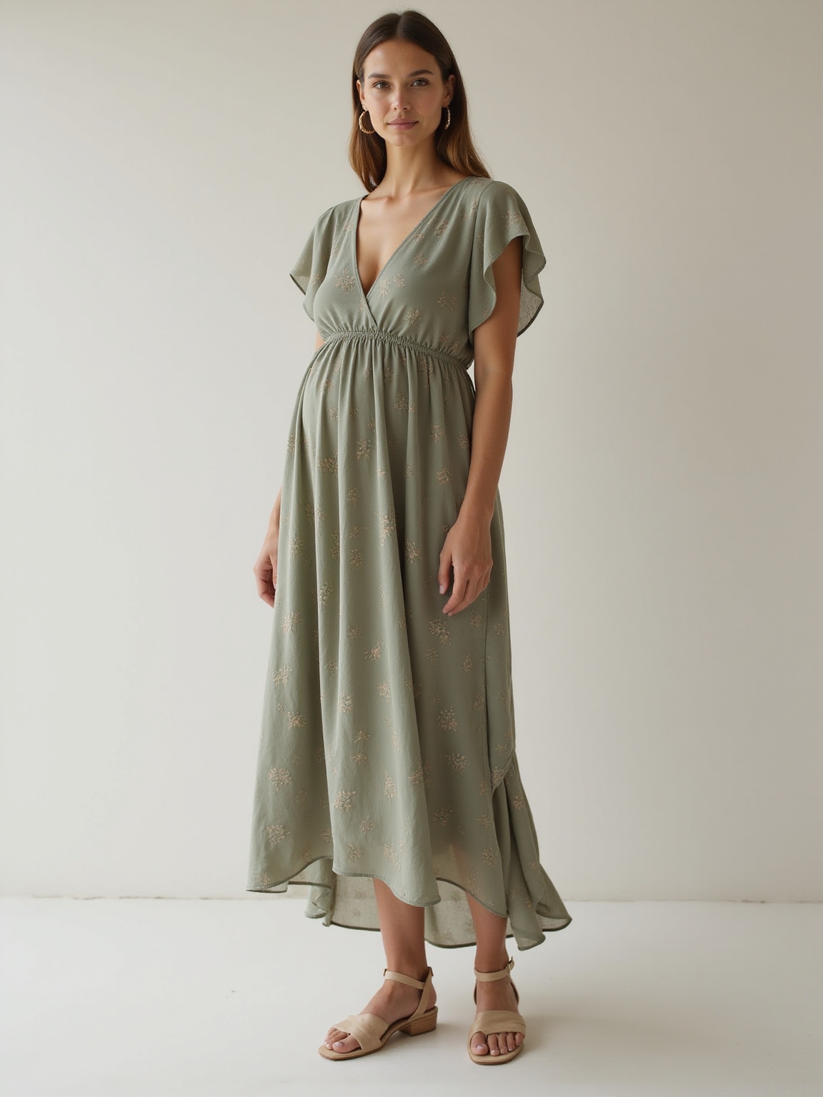 flowy skim fitting maternity dresses