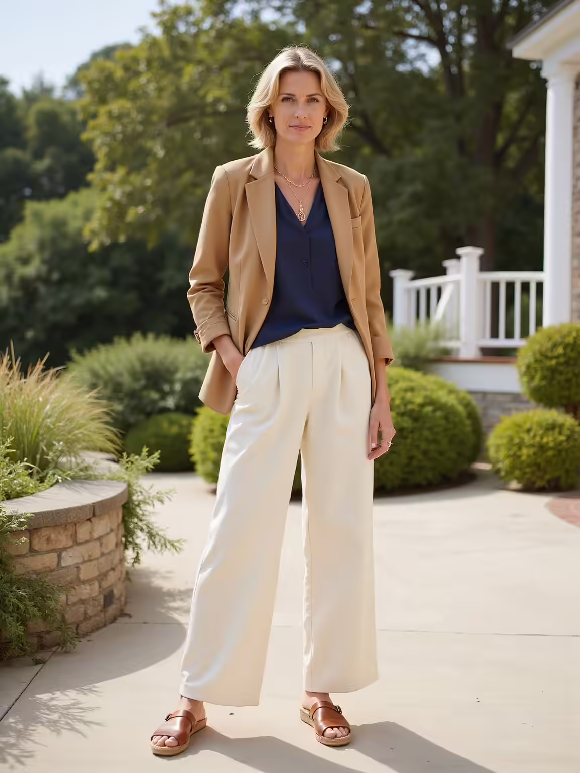 gentle ease tailored refined proportions