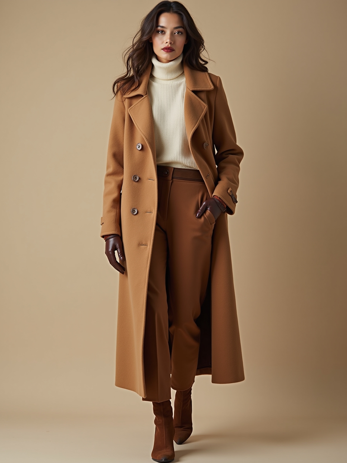 heavier textured cashmere layering
