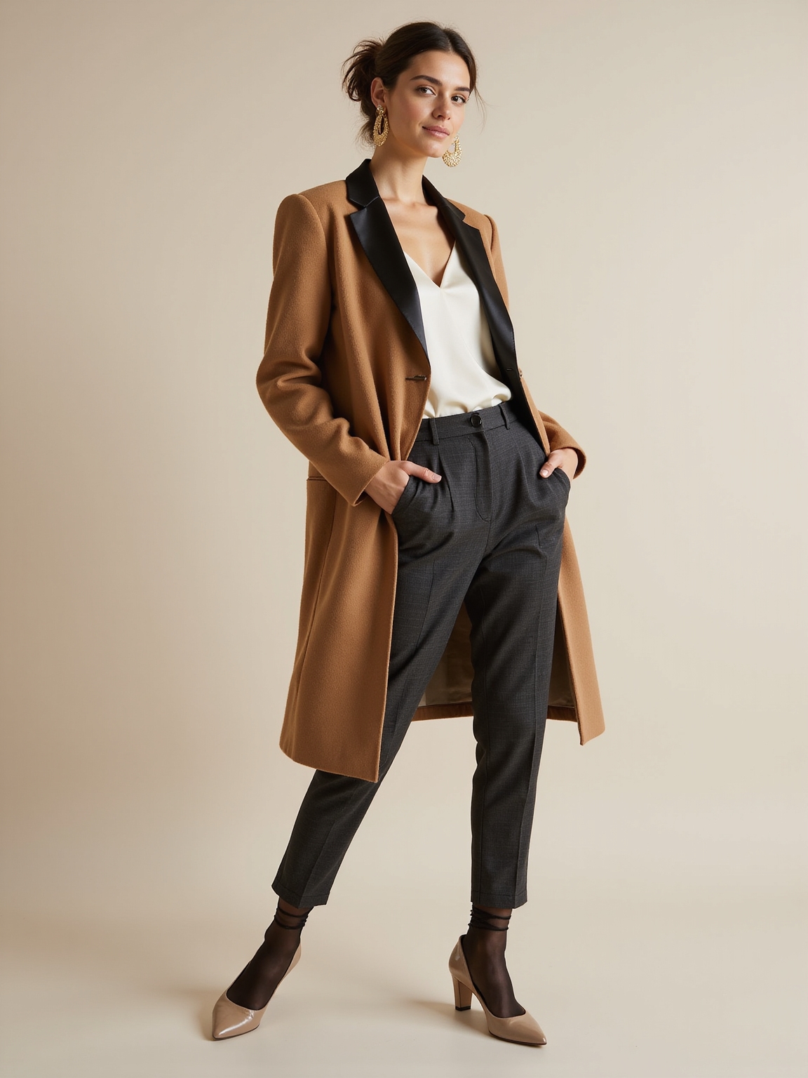 heels jewelry sleek jacket