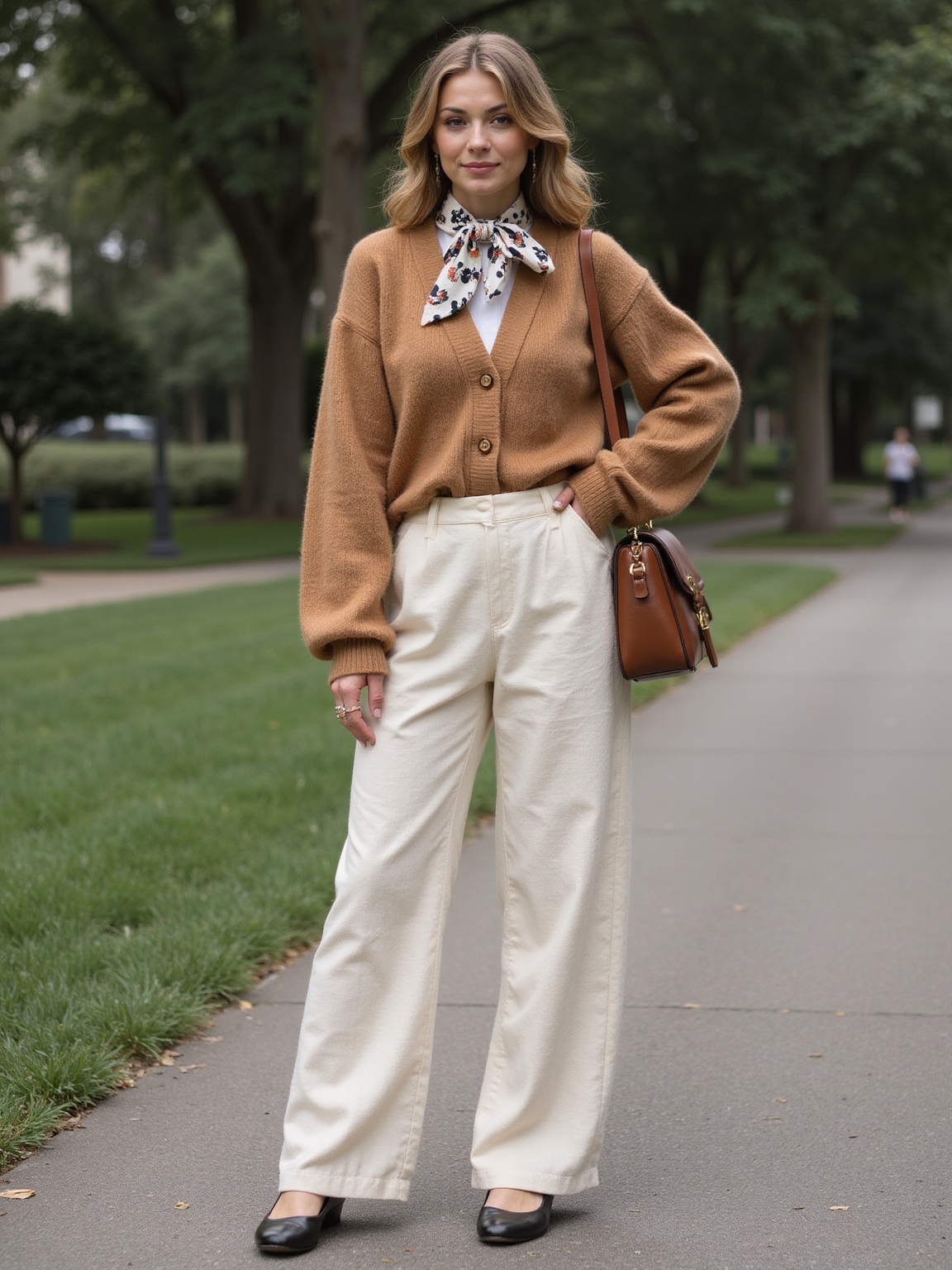 high waist tailored relaxed bottoms