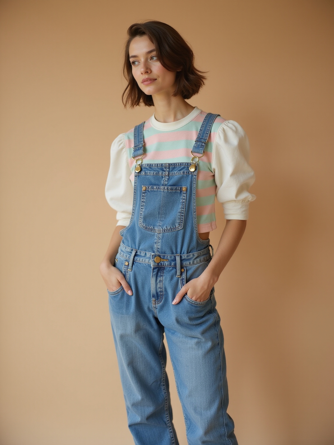 high waist tapered relaxed cropped