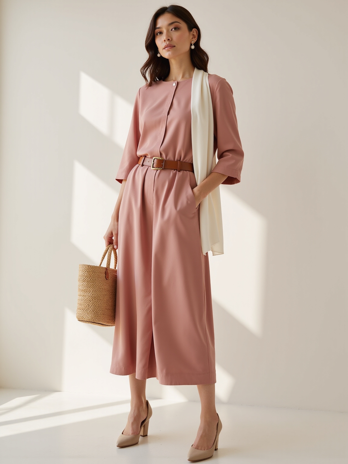 layered midi length spring dressing