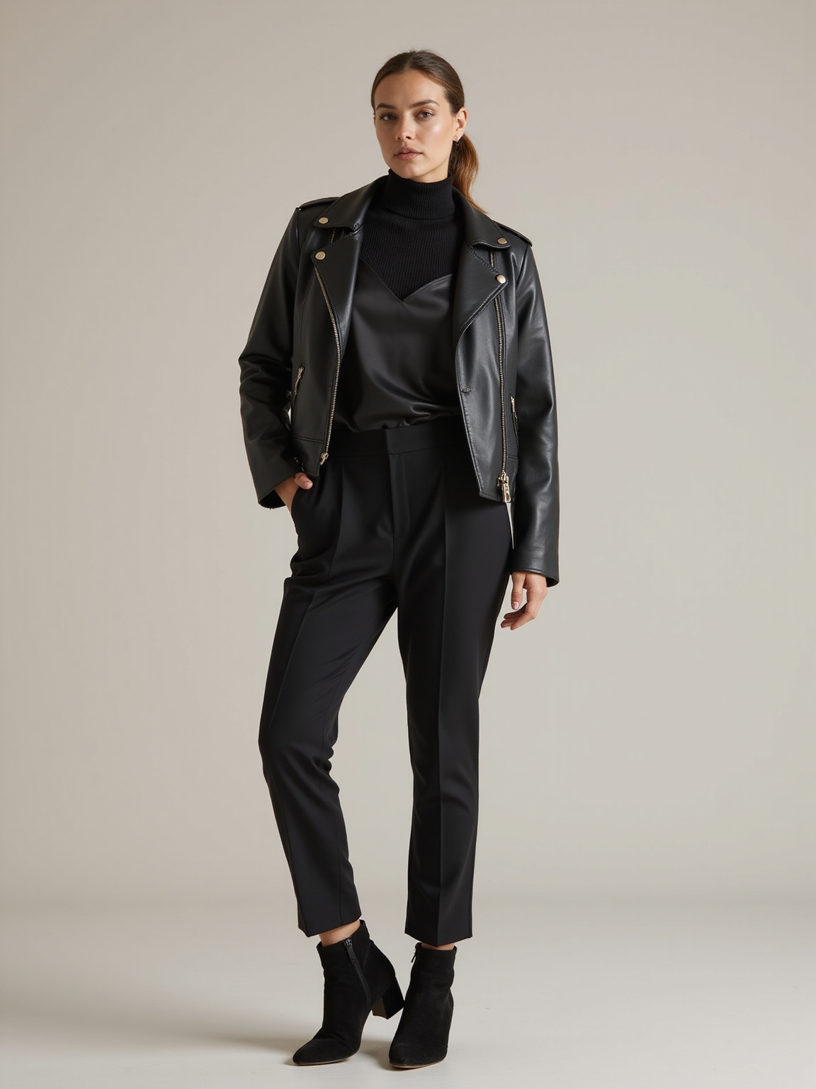 layered textures elevate all black