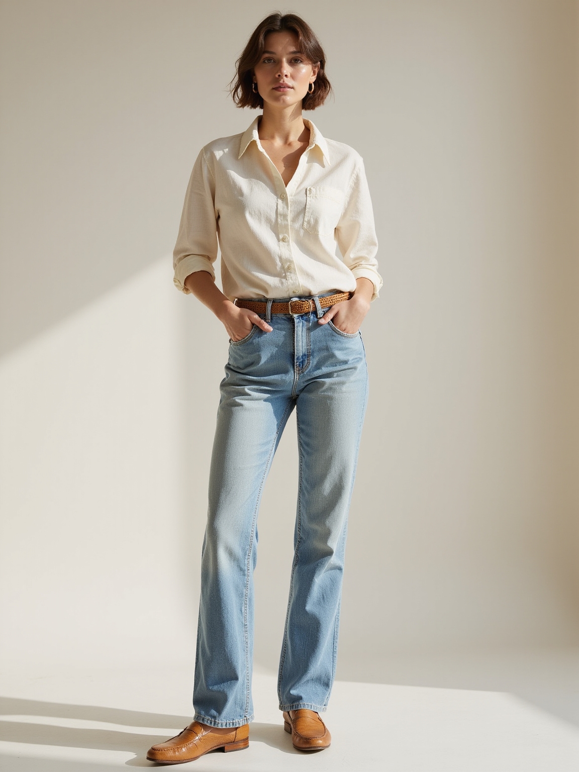 light effortless spring denim skirts