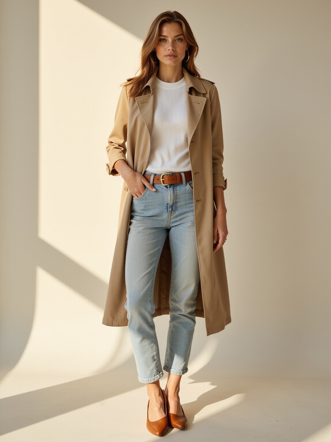 light layered spring capsule wardrobe