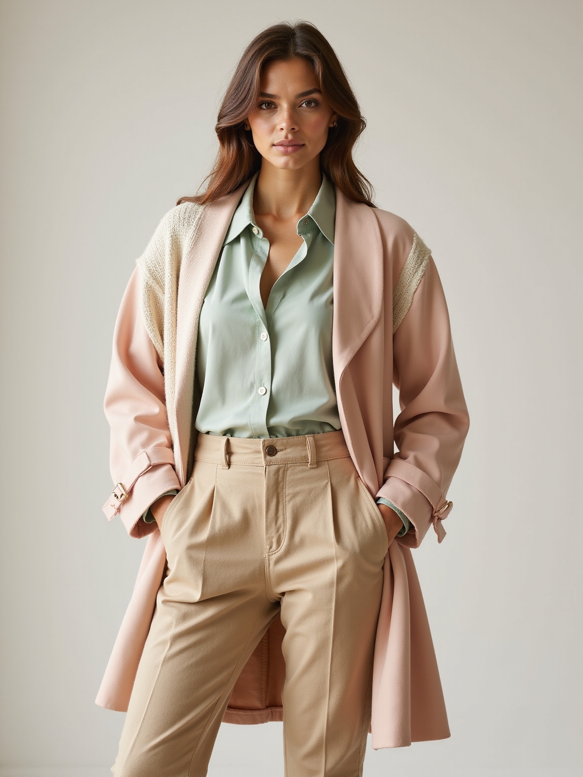 light layered transitional wardrobe