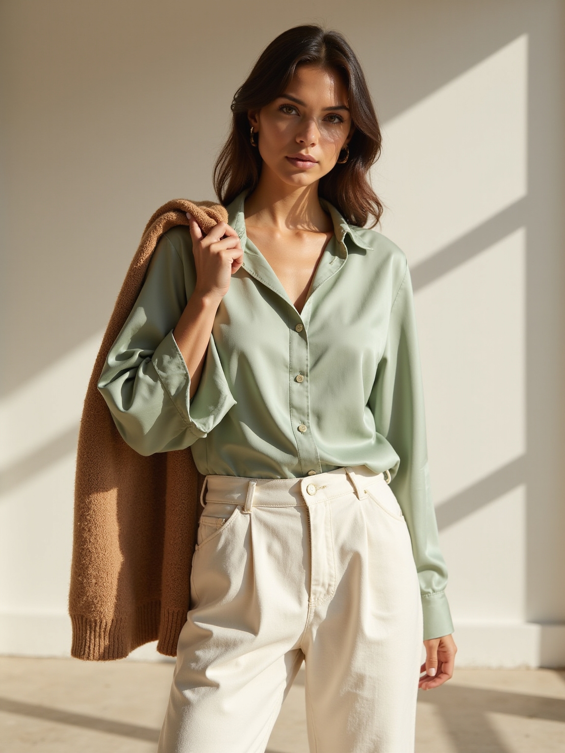 lightweight breathable neutral tops