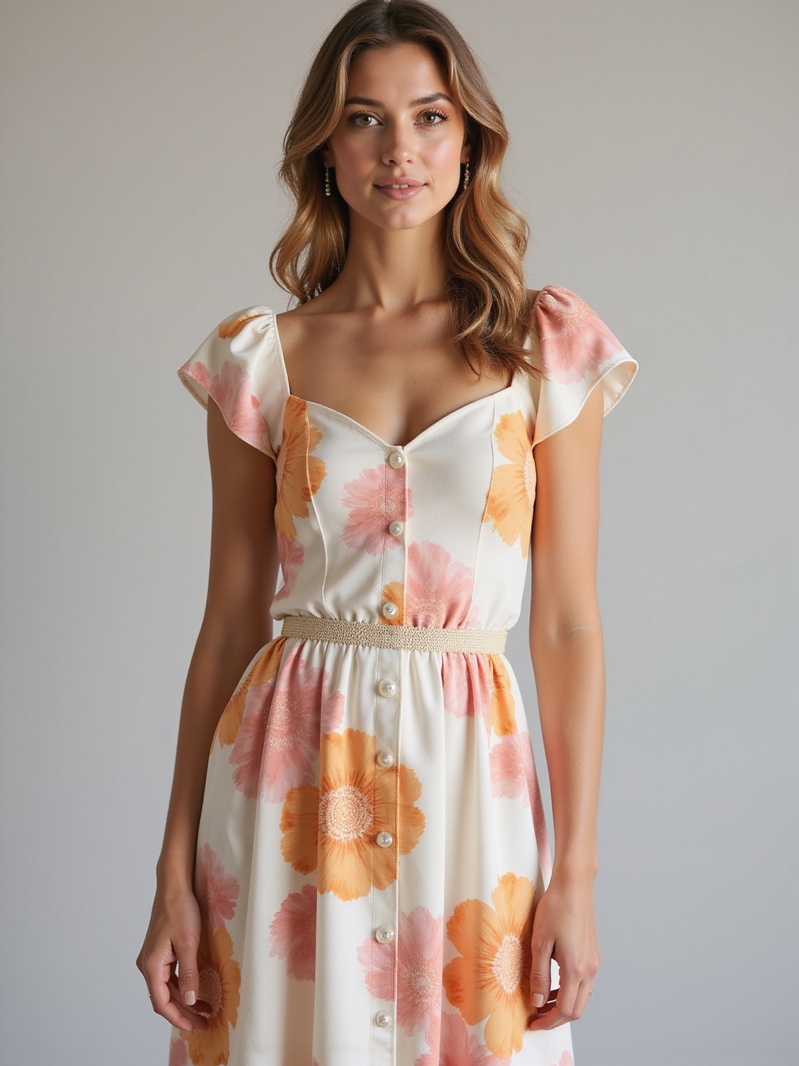 lightweight florals with neutral accents