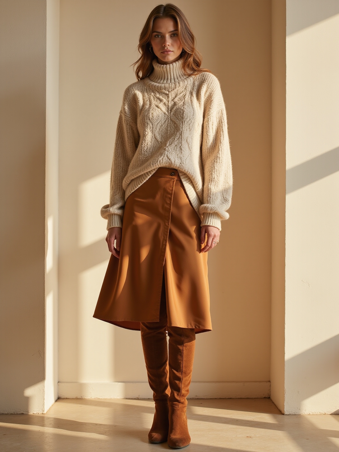 lightweight knits layered warmly