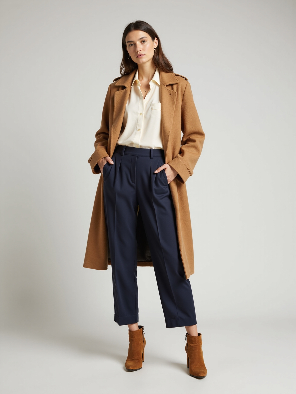 lightweight neutral layered travel wardrobe