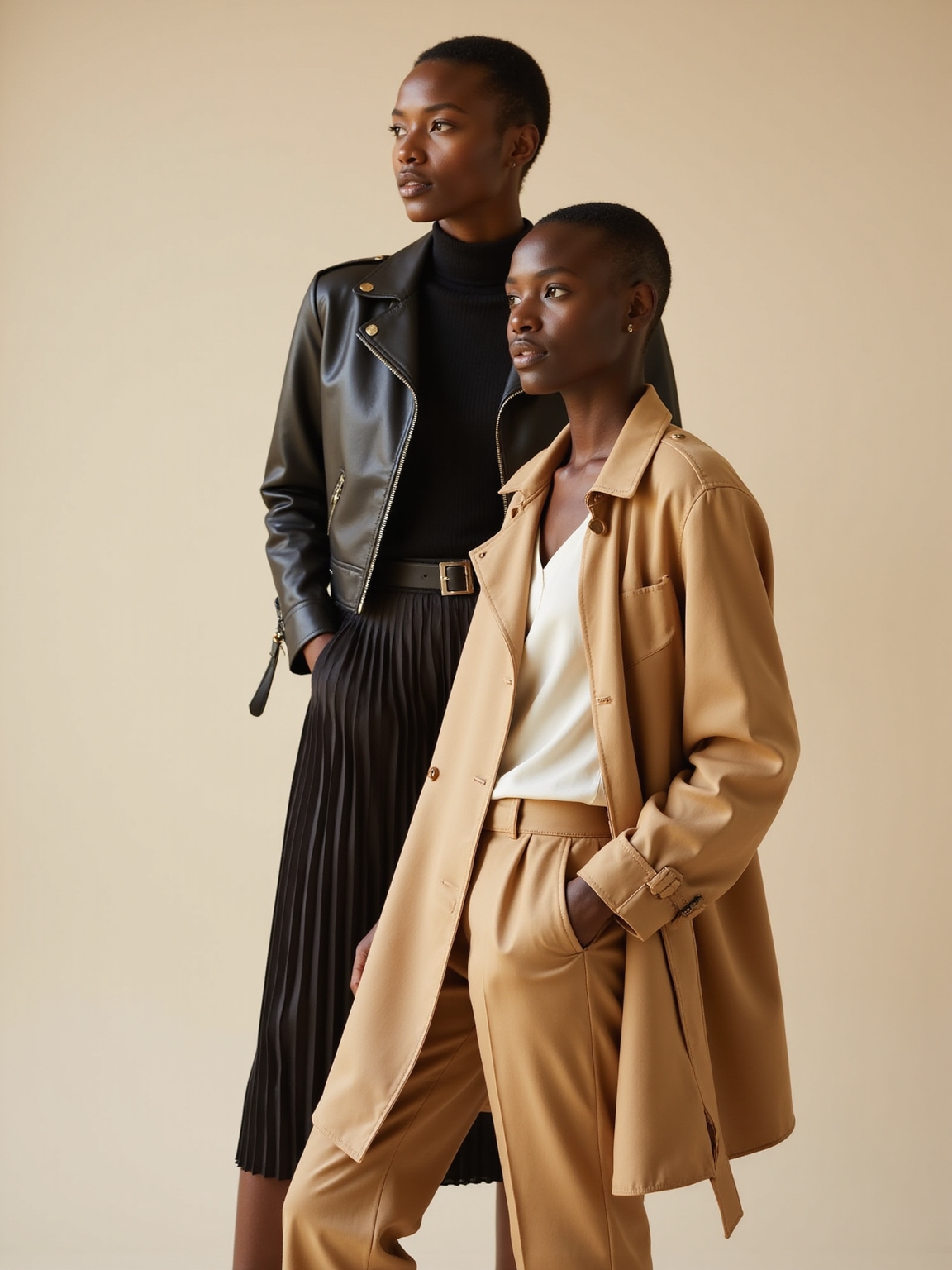 lightweight trench and moto
