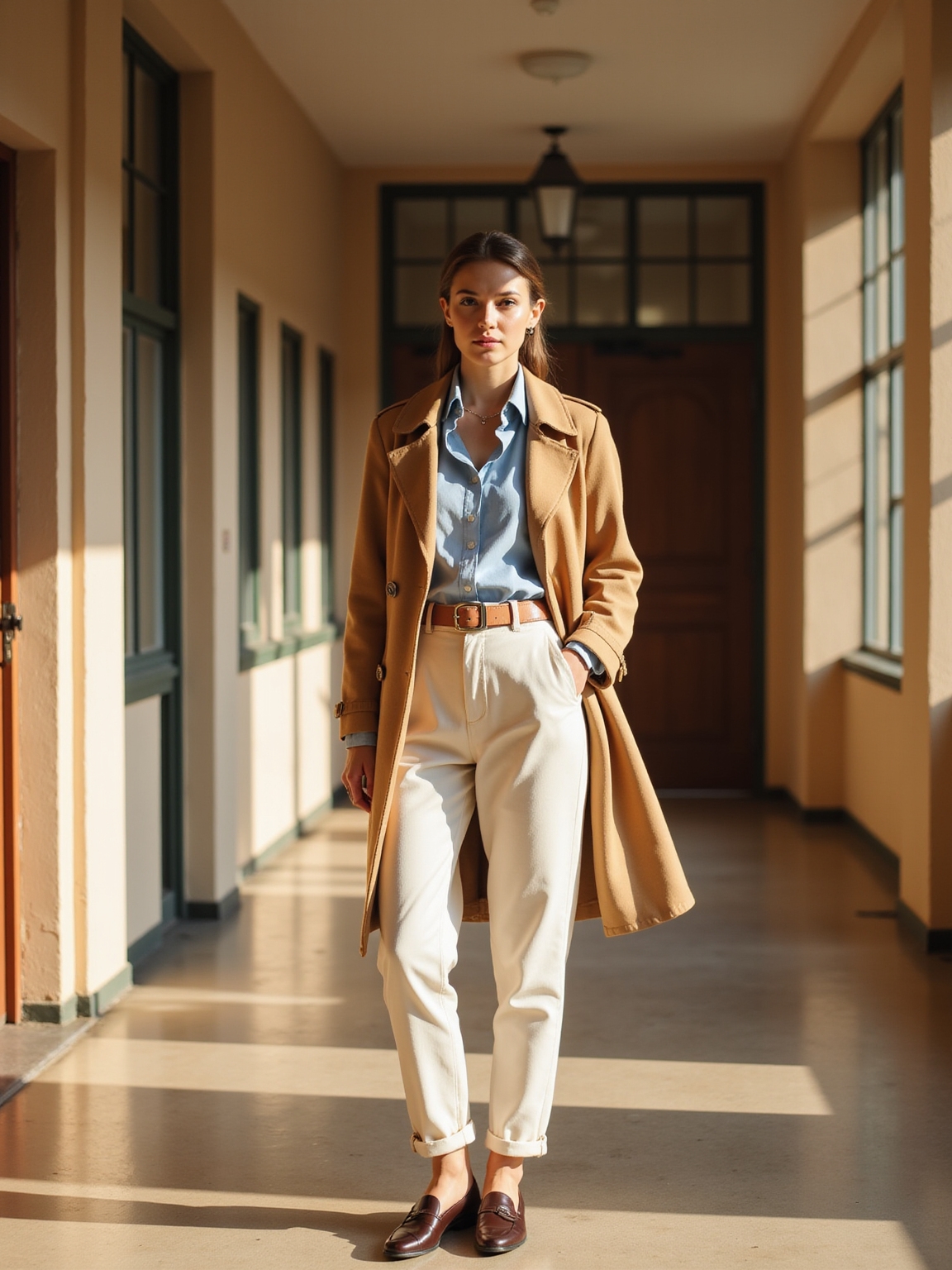 lightweight trench and overshirts