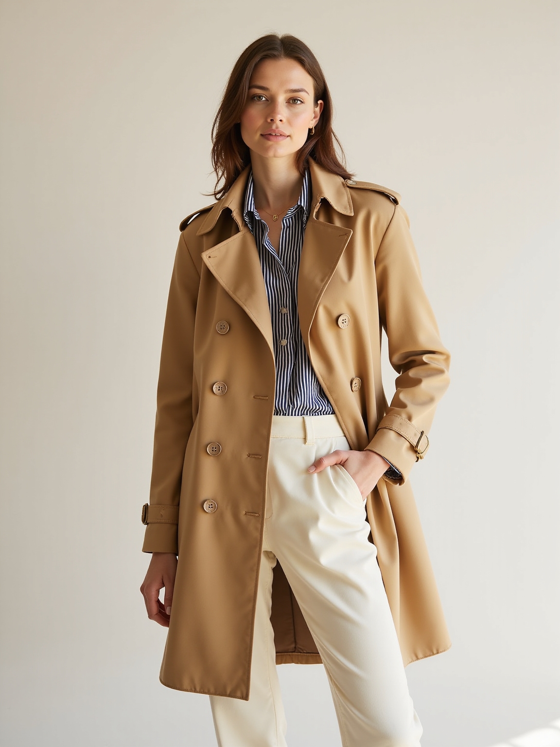 lightweight trench for versatile wear