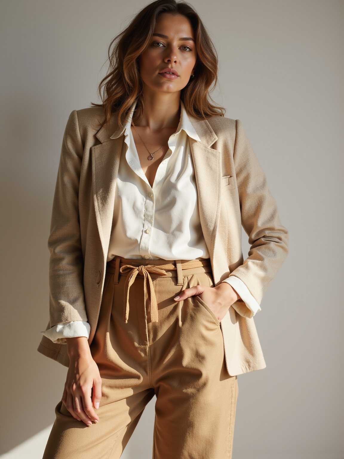 linen breezy puff sleeve separates