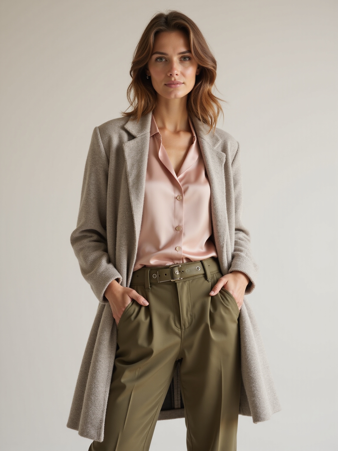 linen layers silk blazer