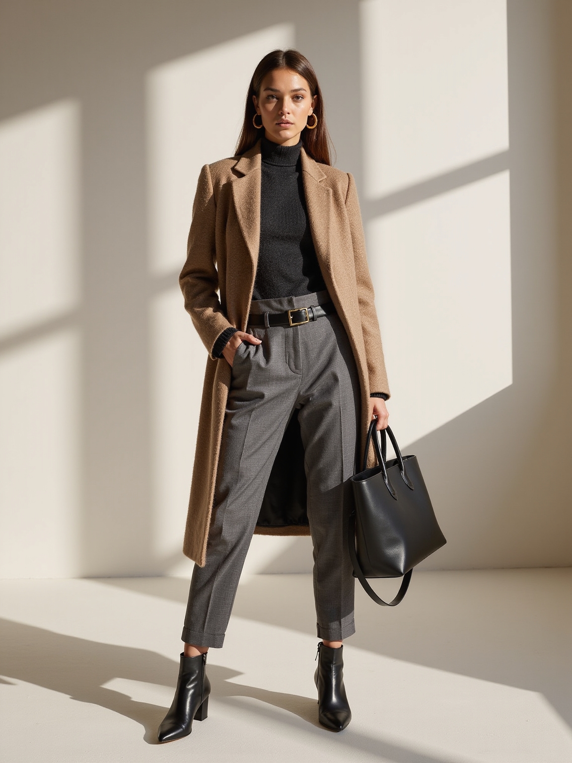 merino tweed cashmere trio