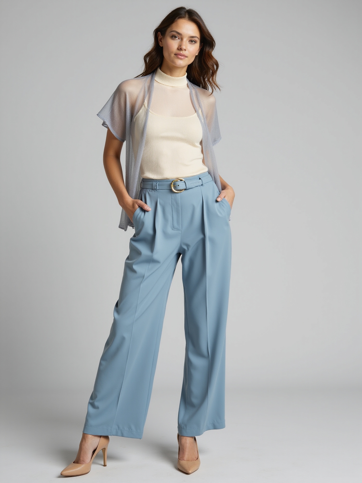 mid rise y2k inspired modest styling
