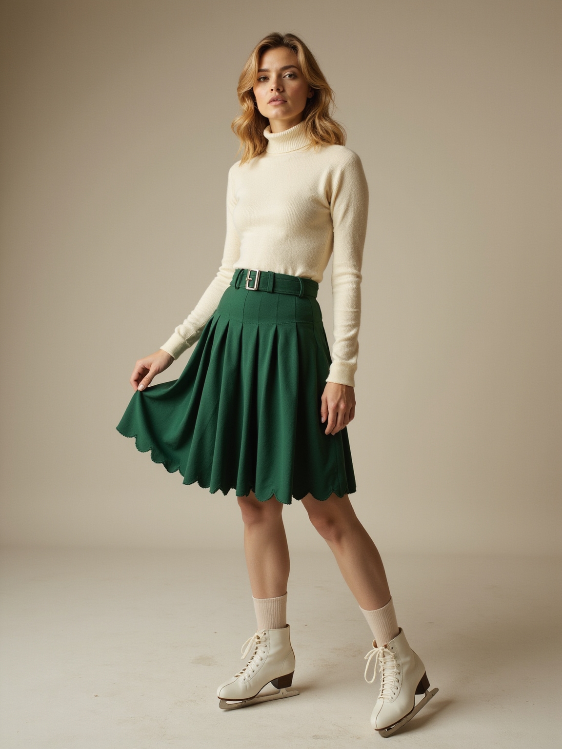 mid thigh circular high low