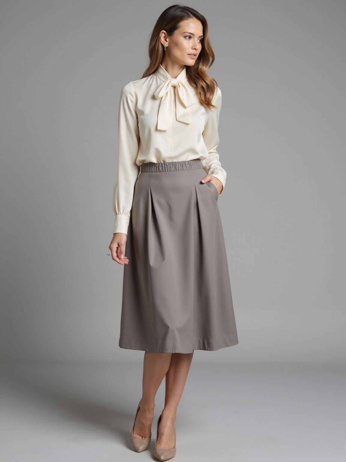 midi skirts tailored modest separates