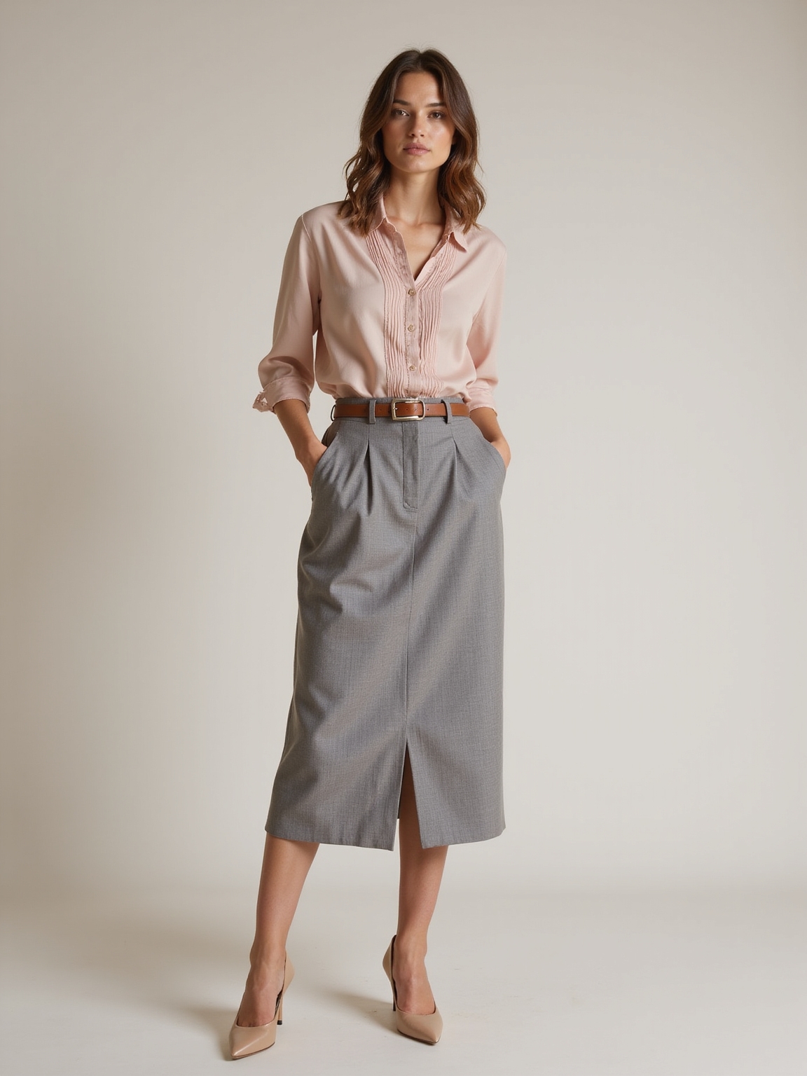 modest tailored skirt ensembles
