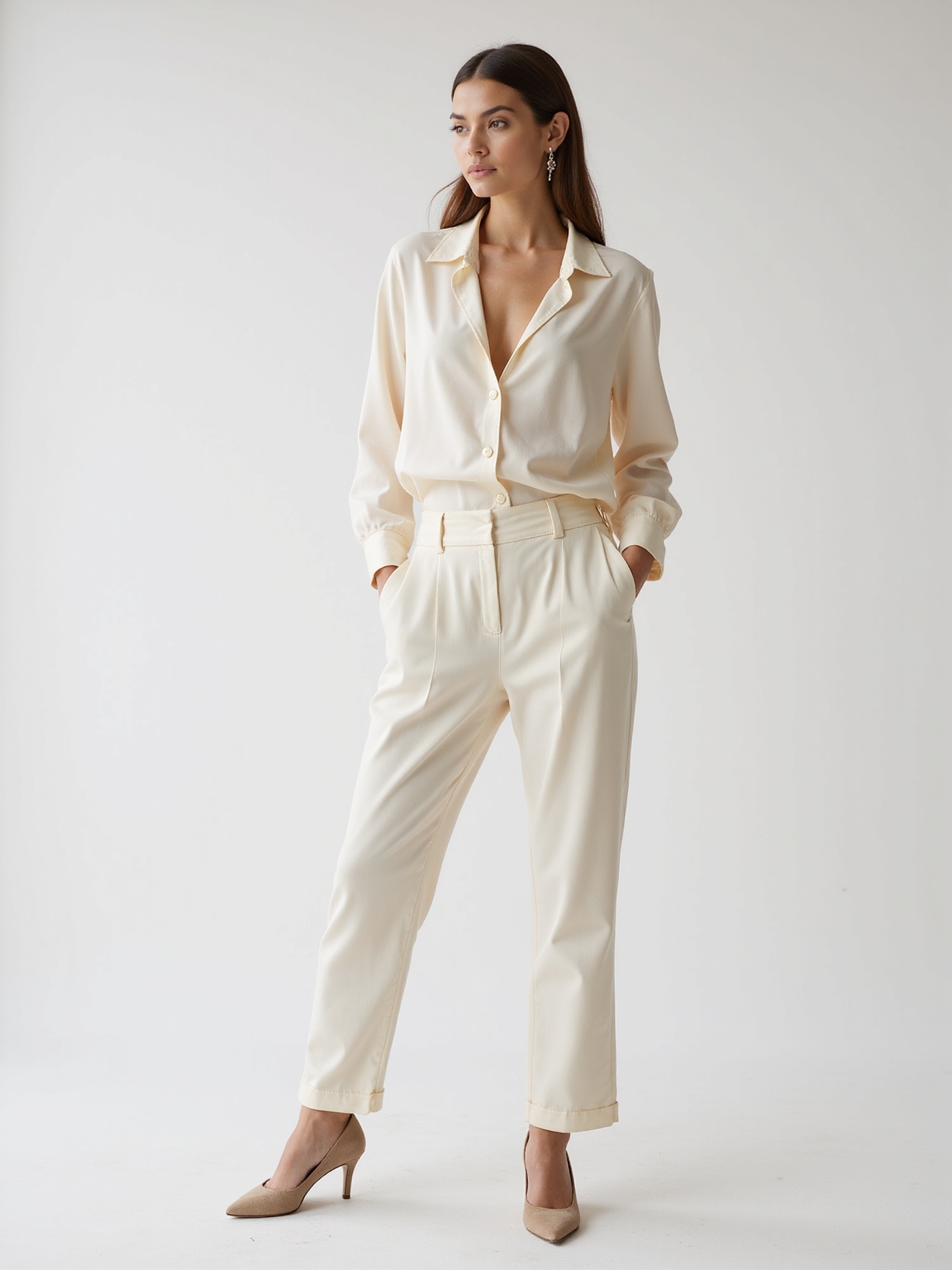 monochrome soft textured spring wardrobe