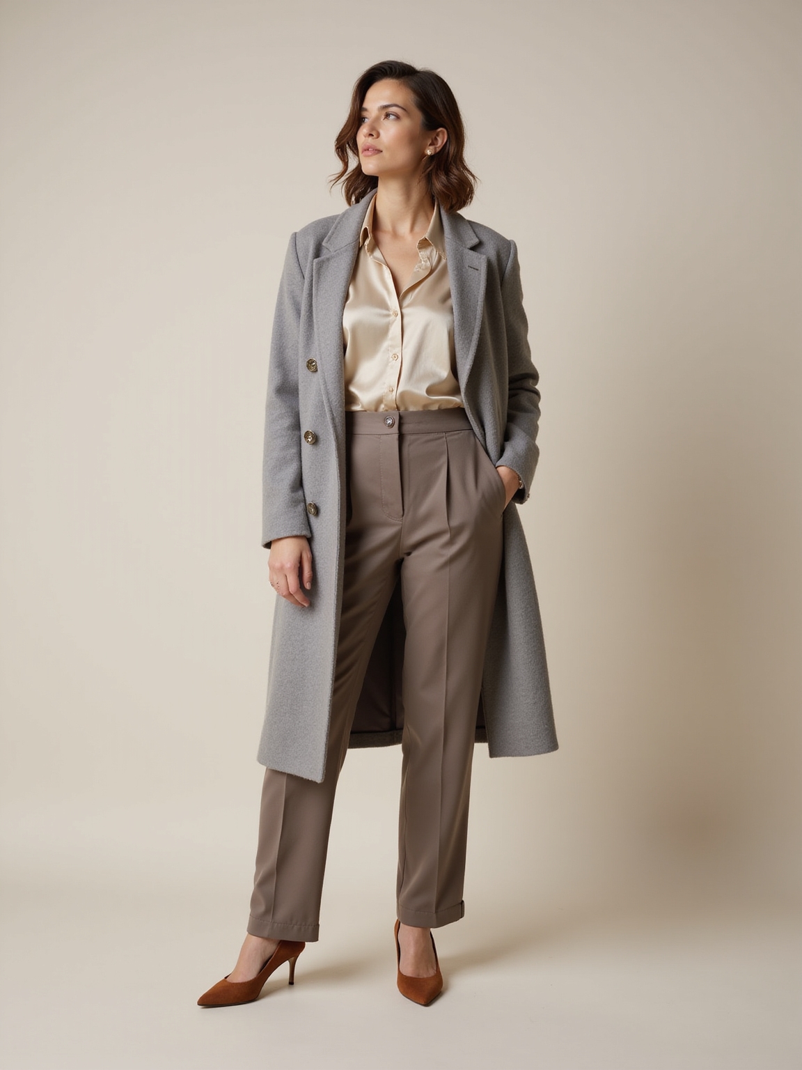 muted neutrals with quiet contrast