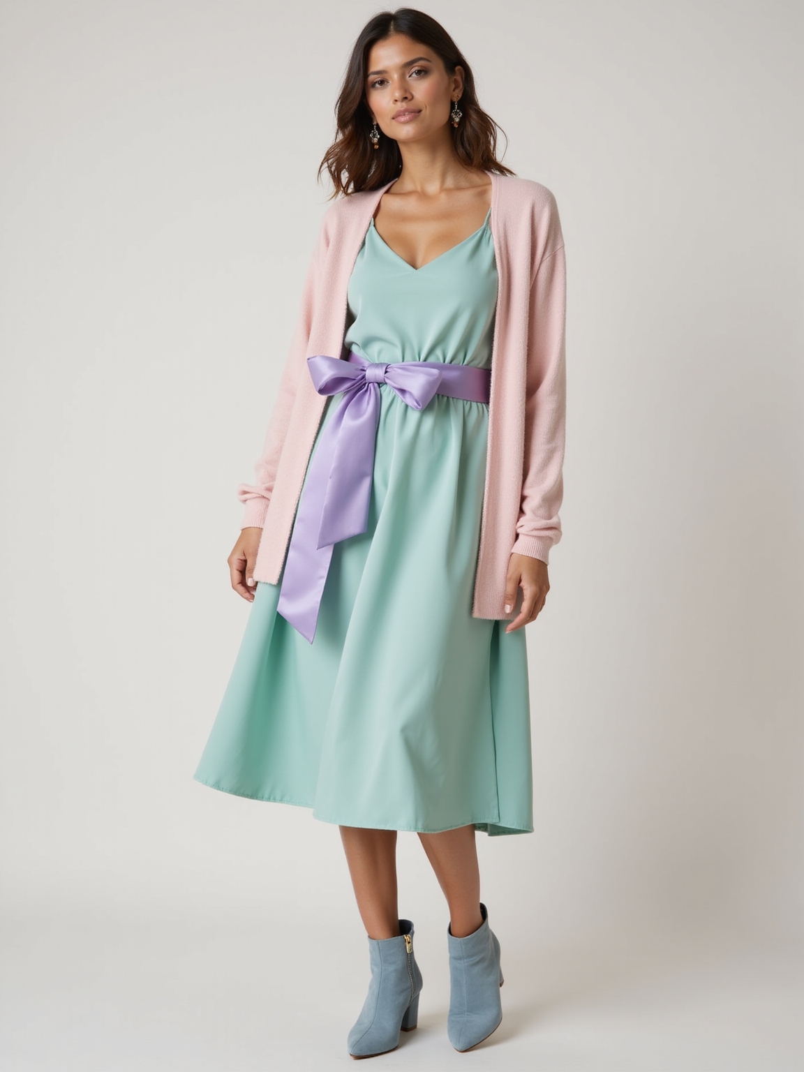 muted pastel gentle feminine textures
