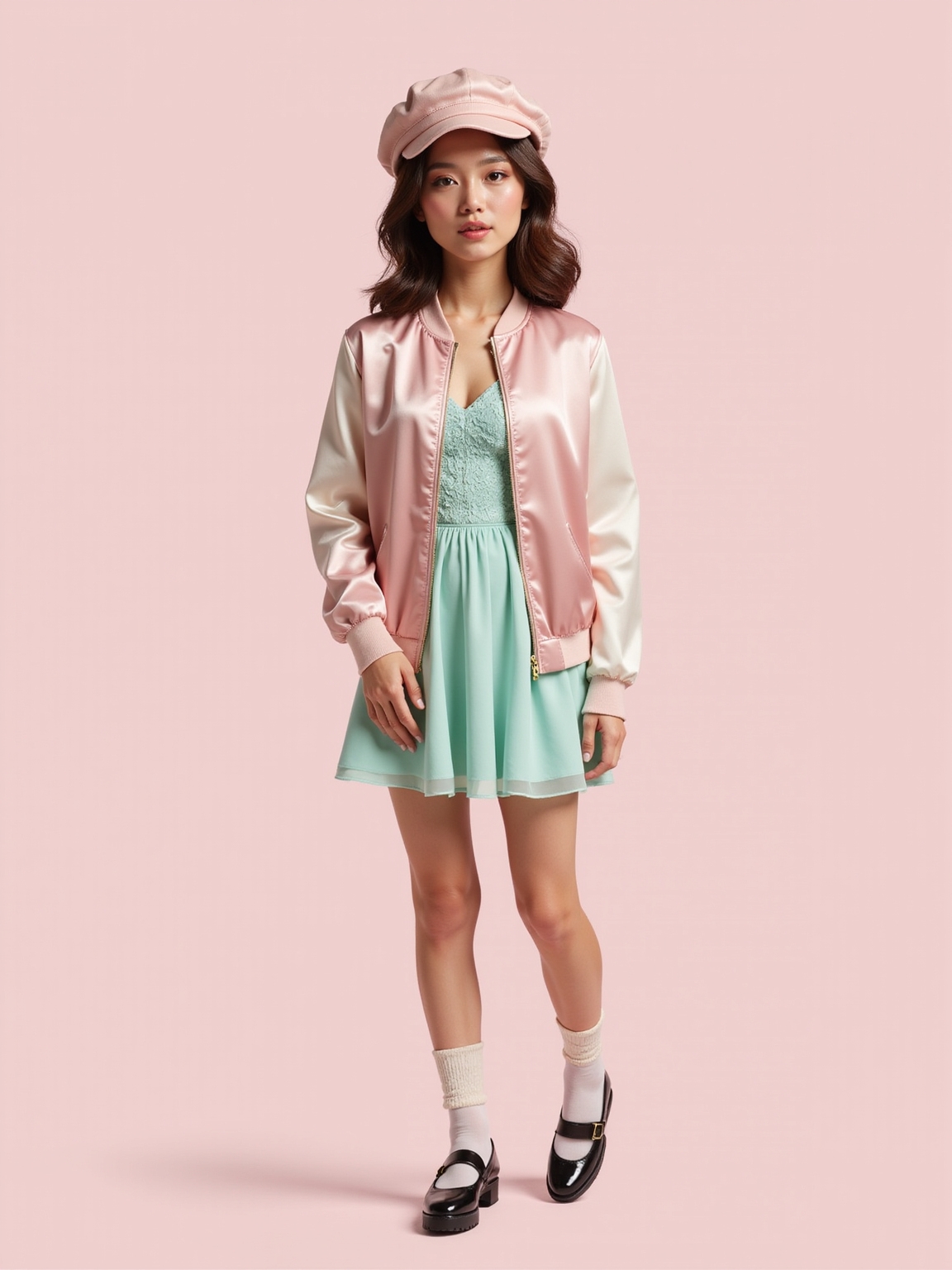 muted pastel soft girl styling