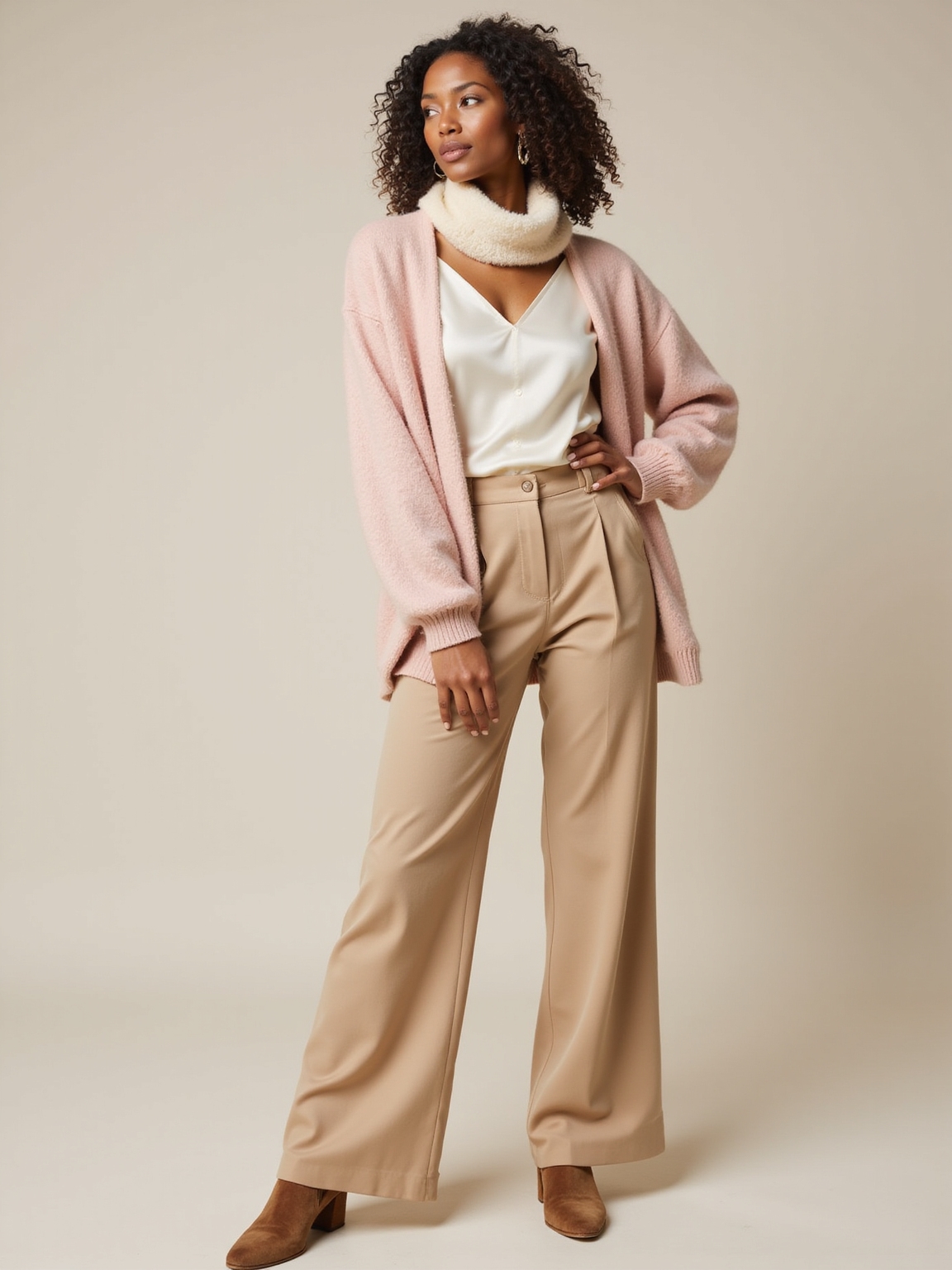 muted pastels pillowy knitwear