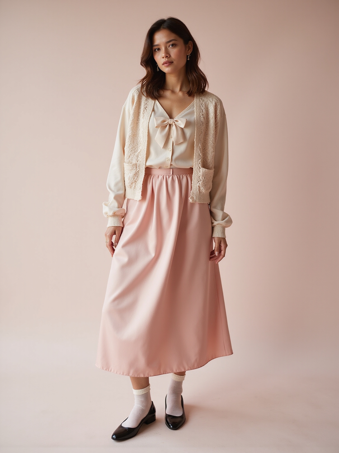 muted pastels with raspberry pop