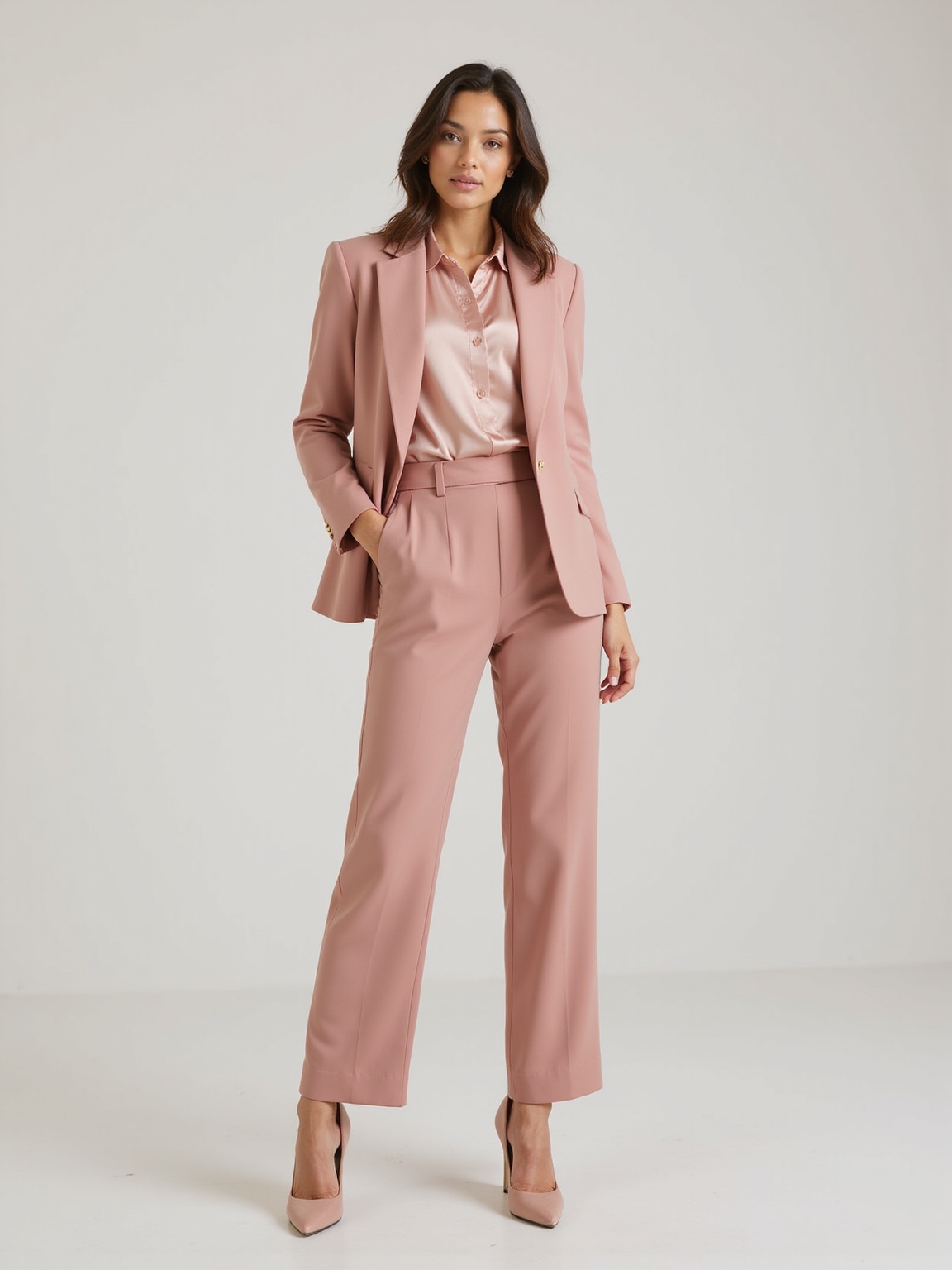 muted rose polished playfulness