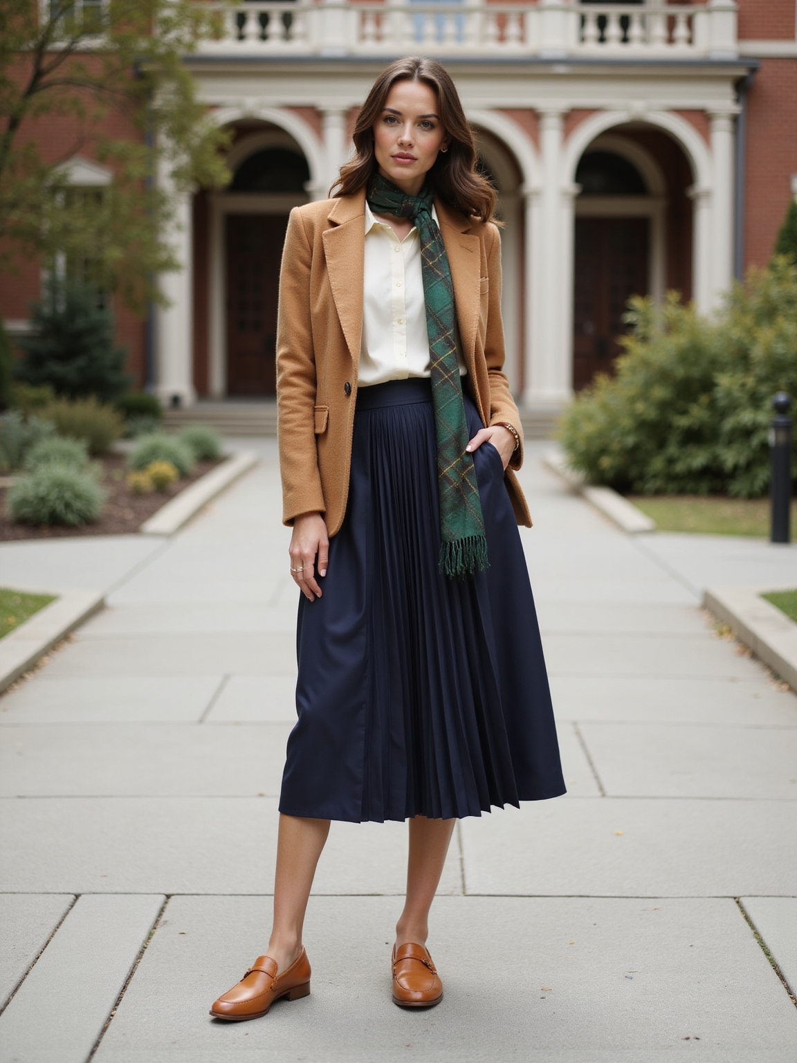 muted timeless collegiate neutral palette