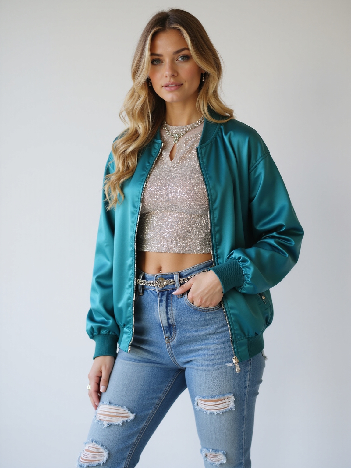 neutral base layered y2k accessories