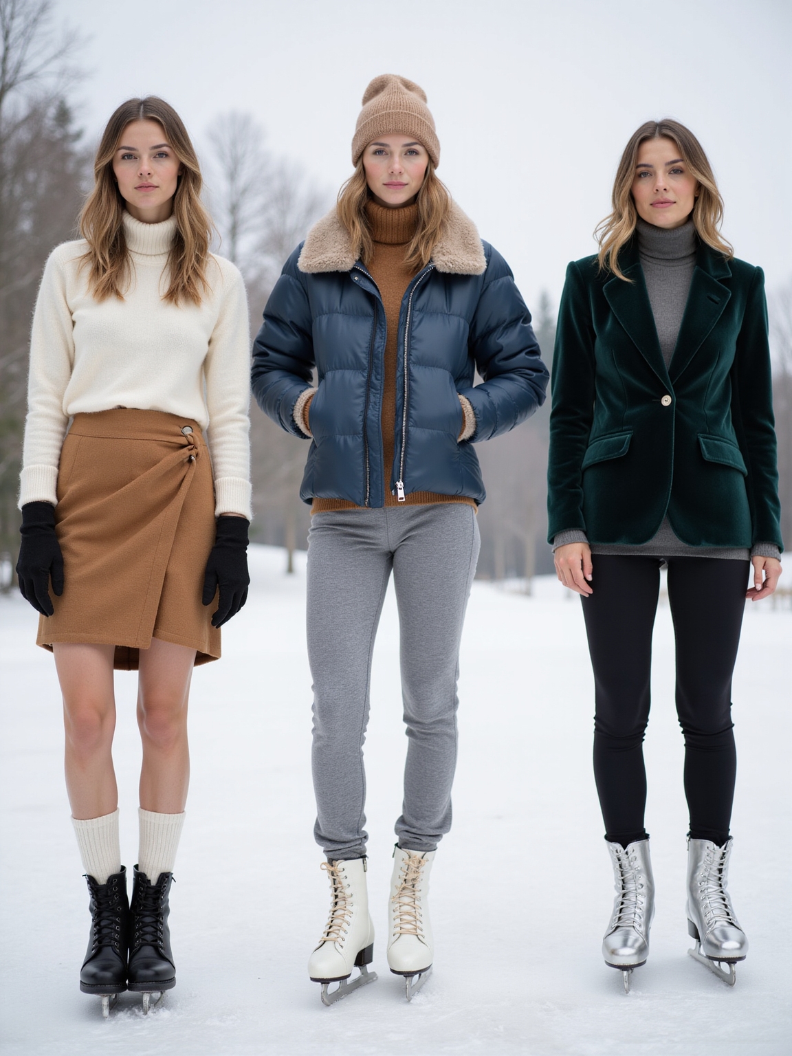 neutral base three looks