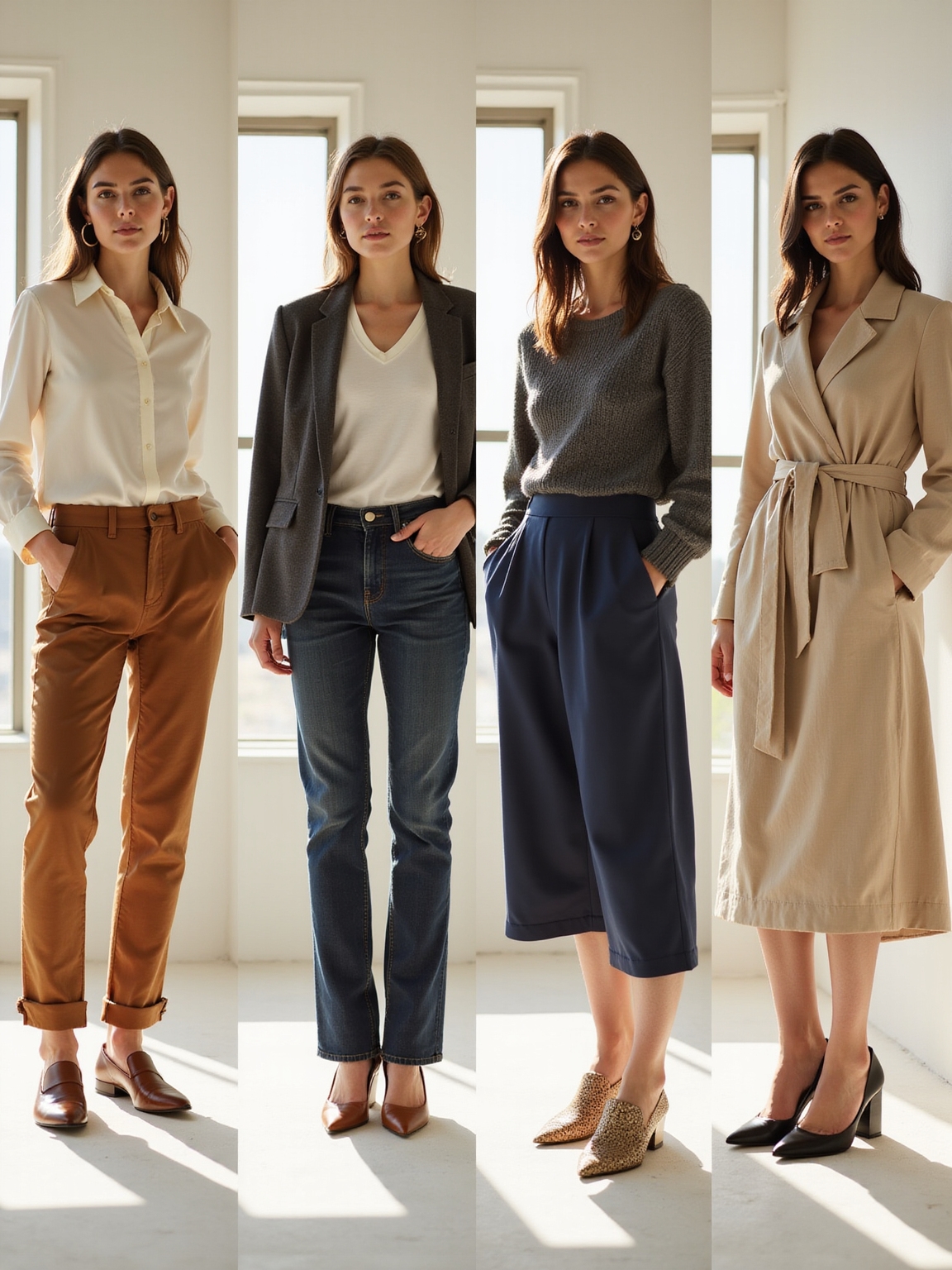 neutral polished casual templates