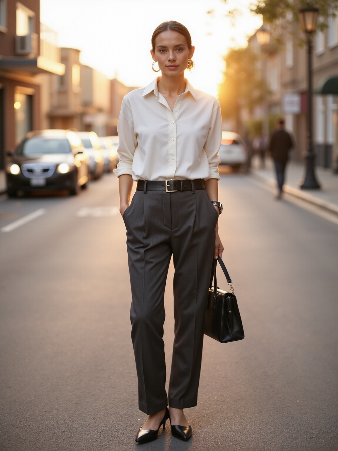 neutral textured casual polished combos