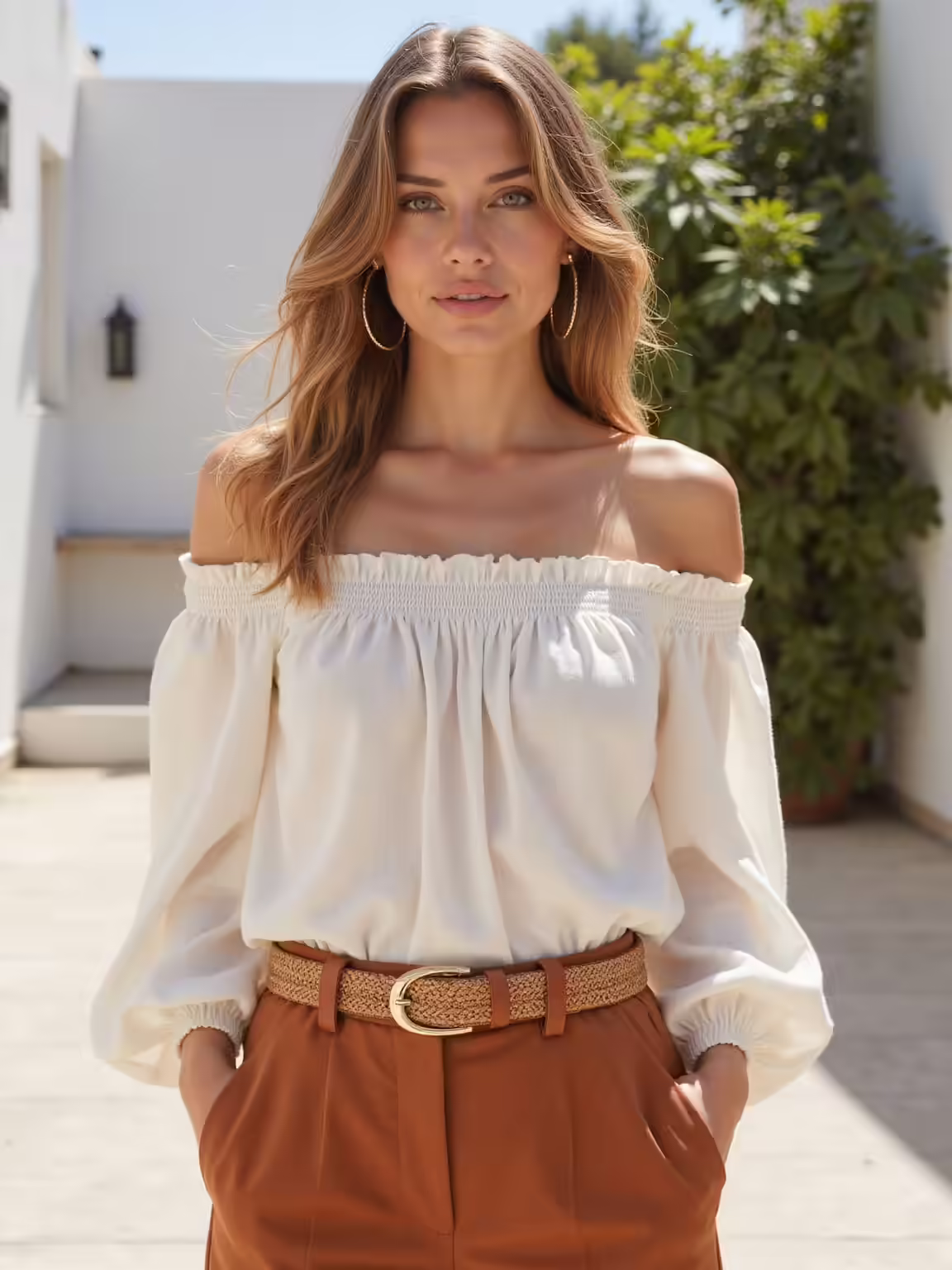 off shoulder breezy seaside style