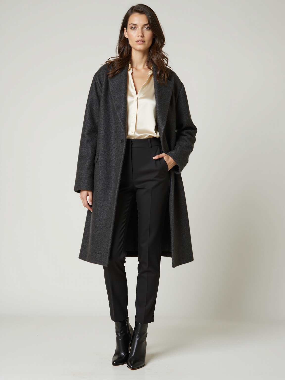 oversized blazer tailored slip