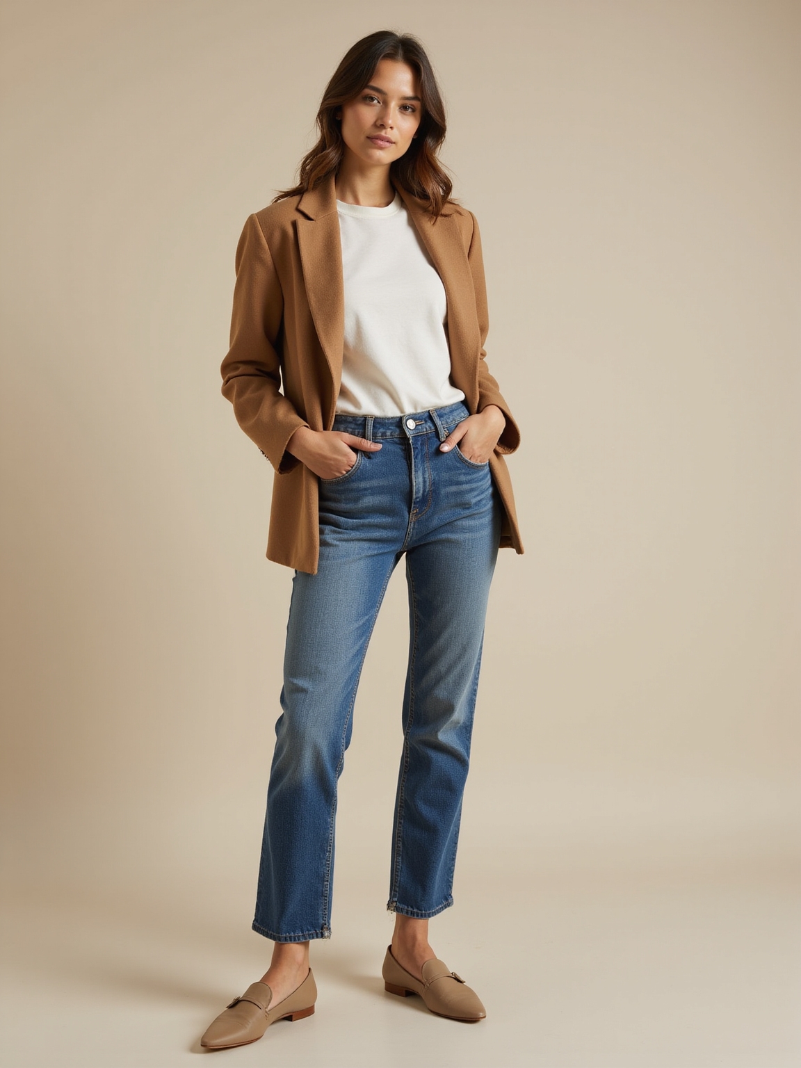 oversized blazer with tee