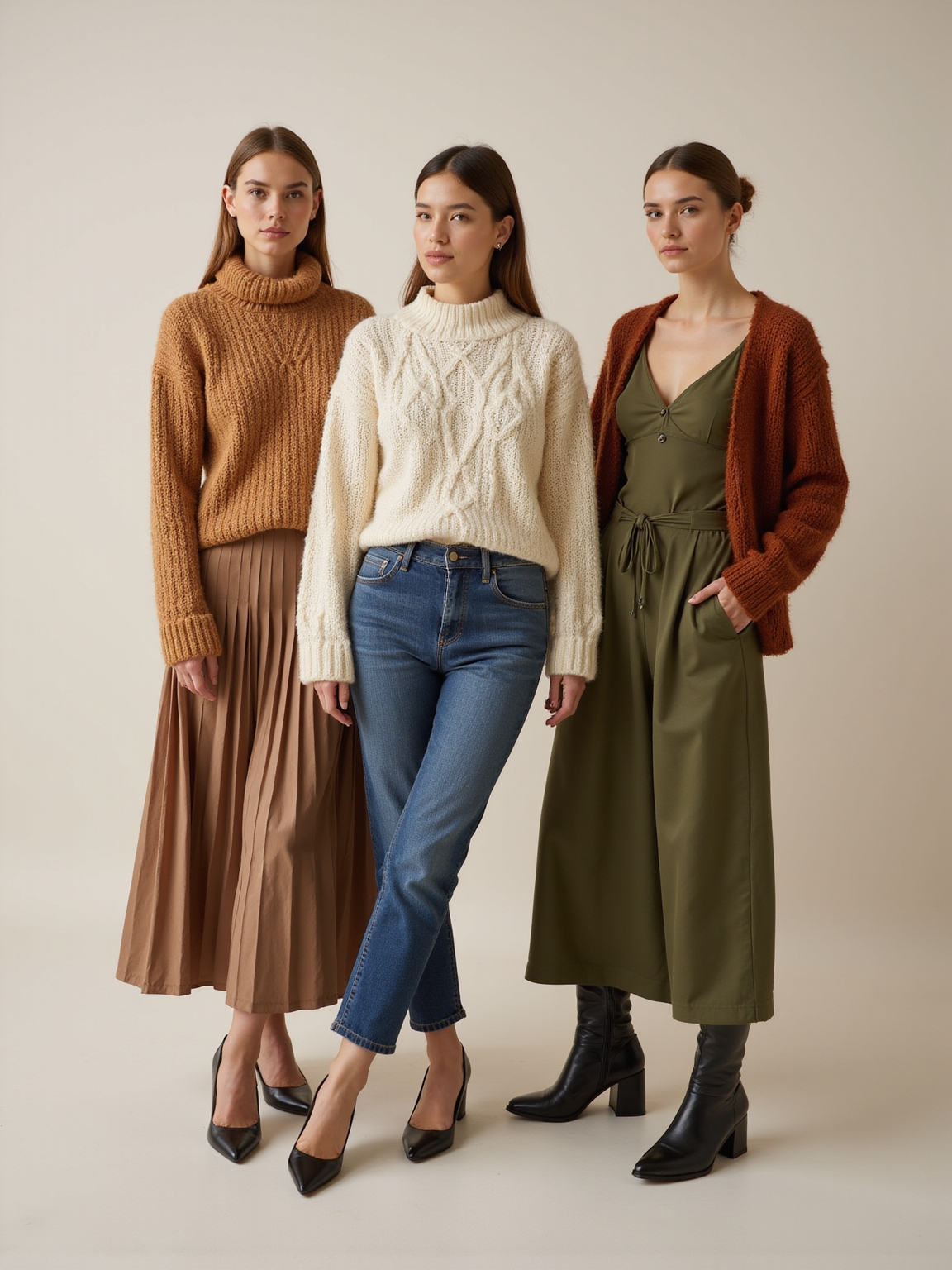 oversized chunky sweater styling