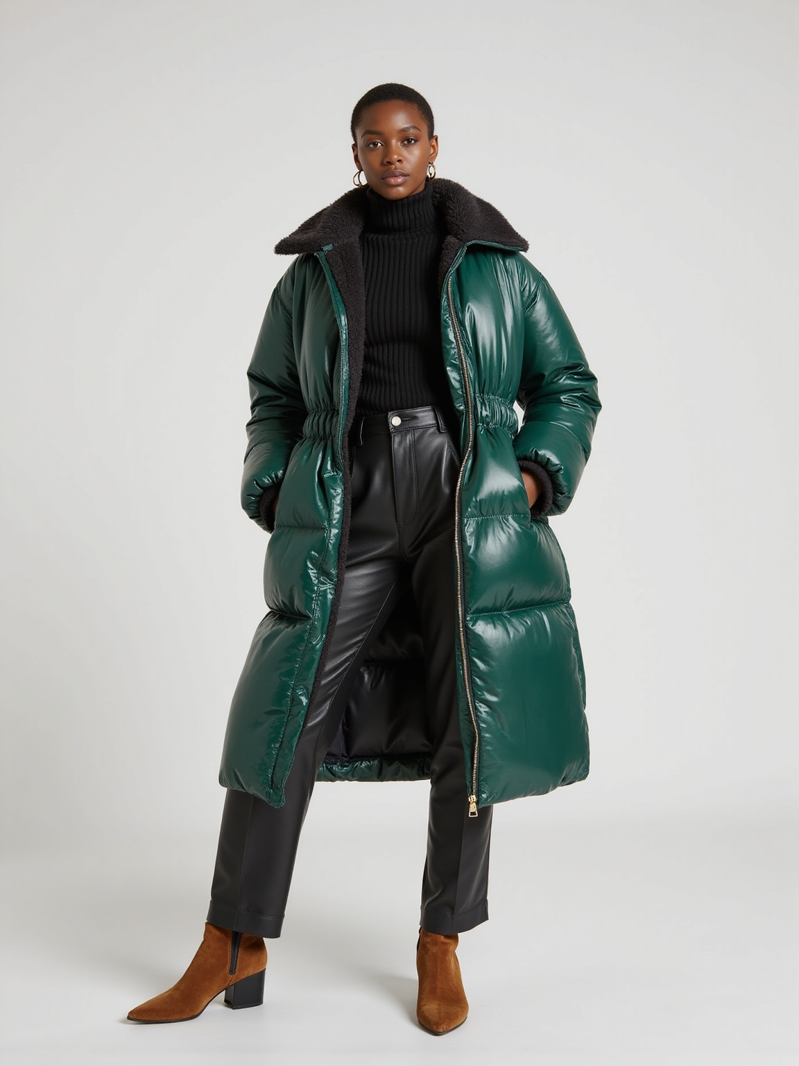 oversized puffers tailored wool