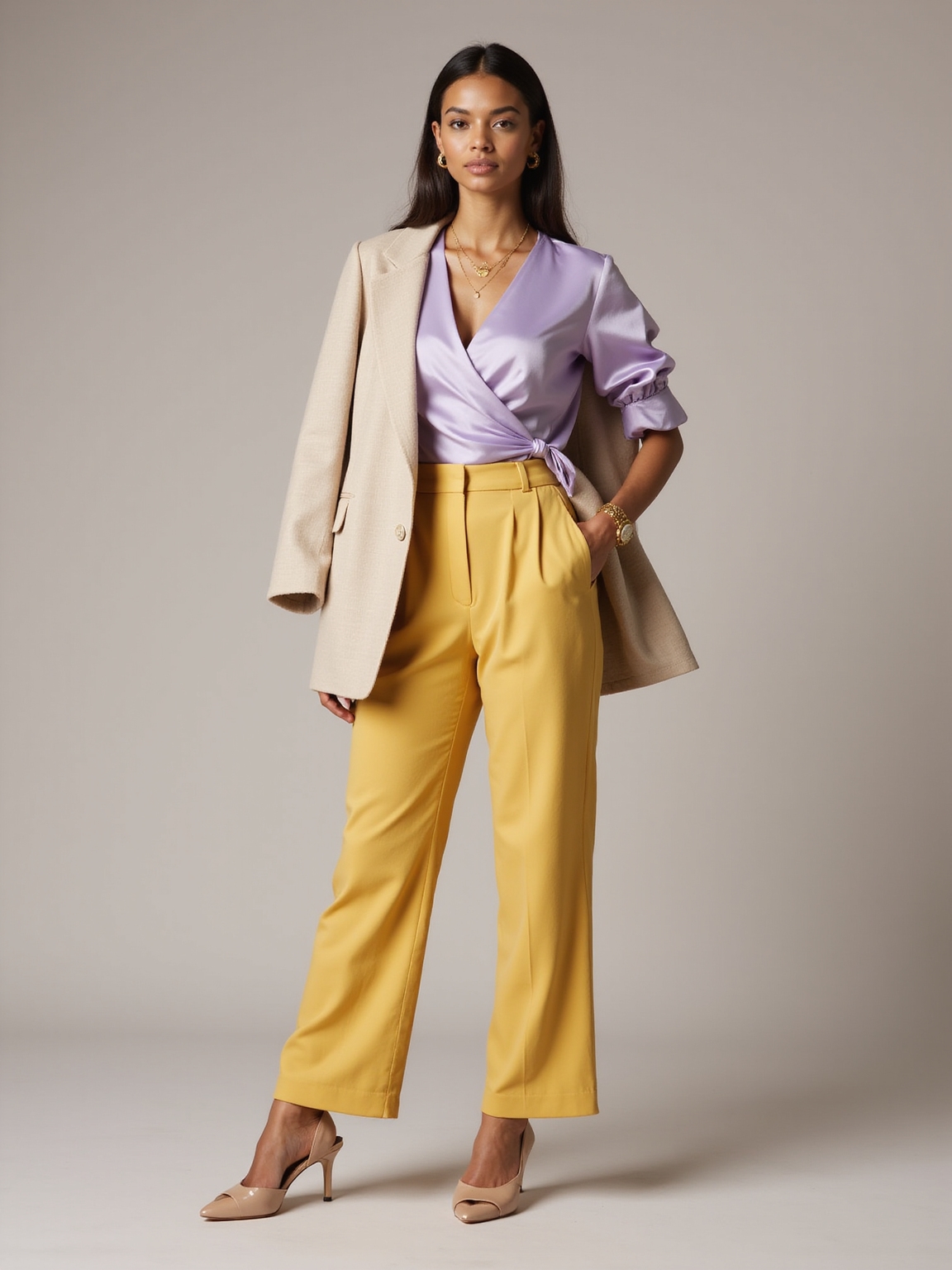pastels with bold contrast