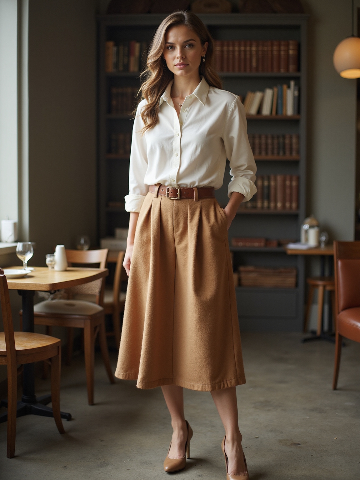 pleated a line midi skirts