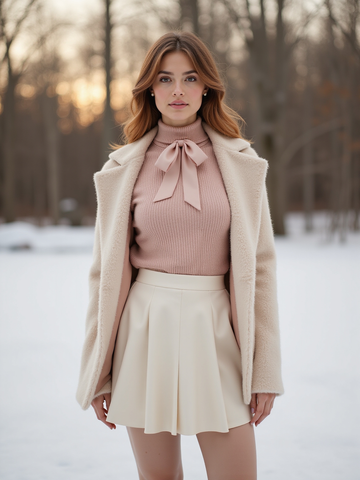 pleated skirts and breathable knits