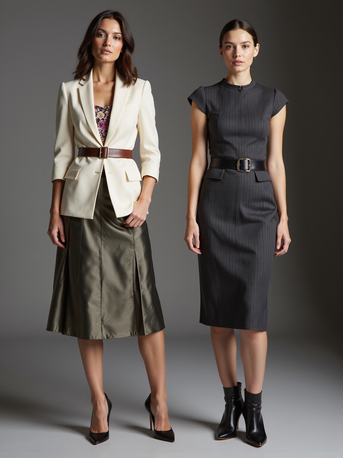 polished layered professional feminine