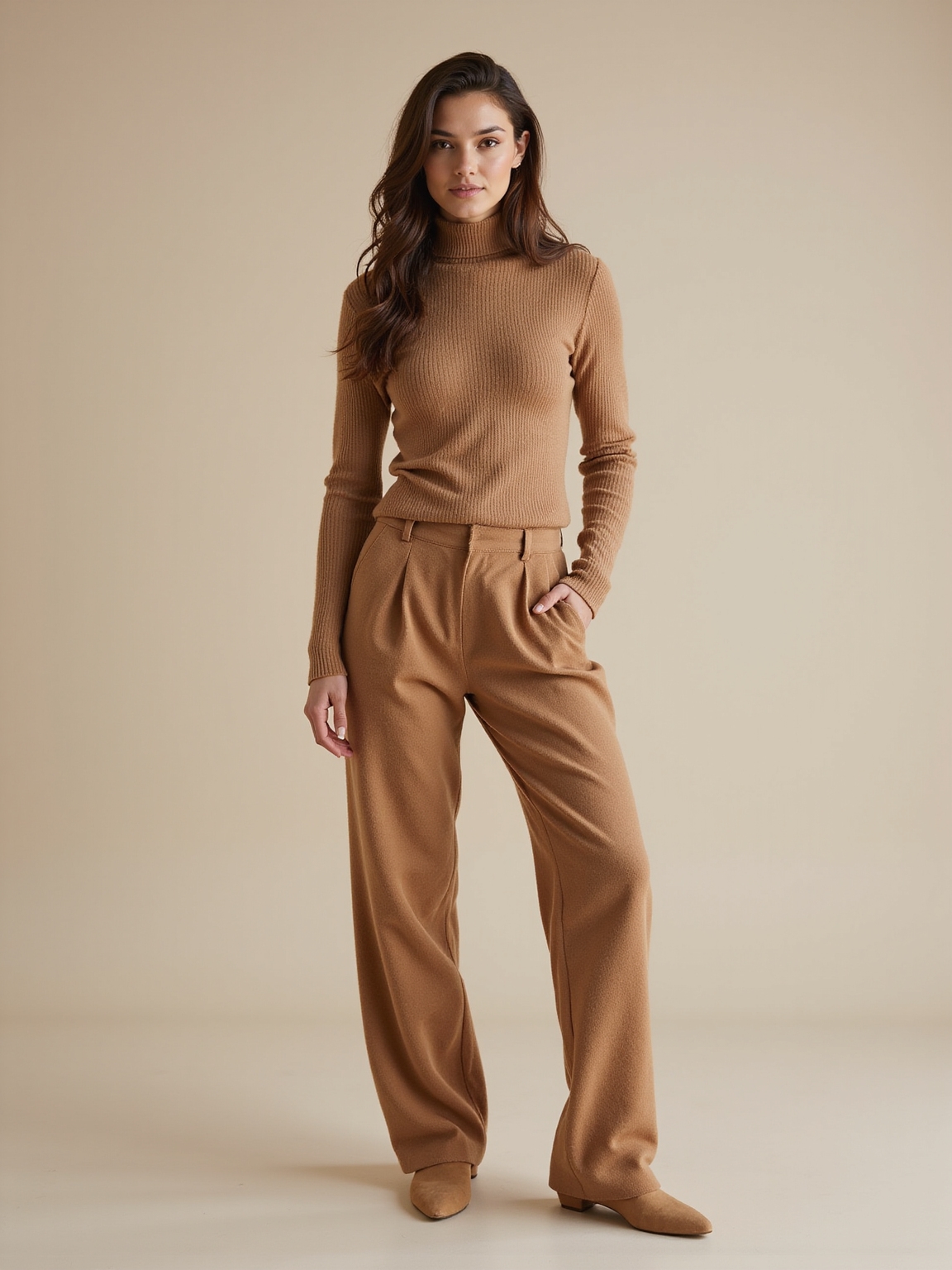polished matching knit set