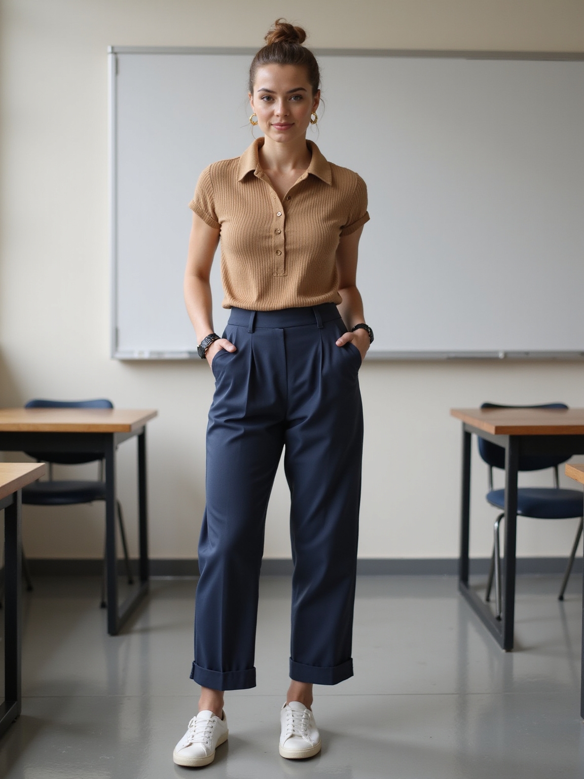 polished professional subdued accessories