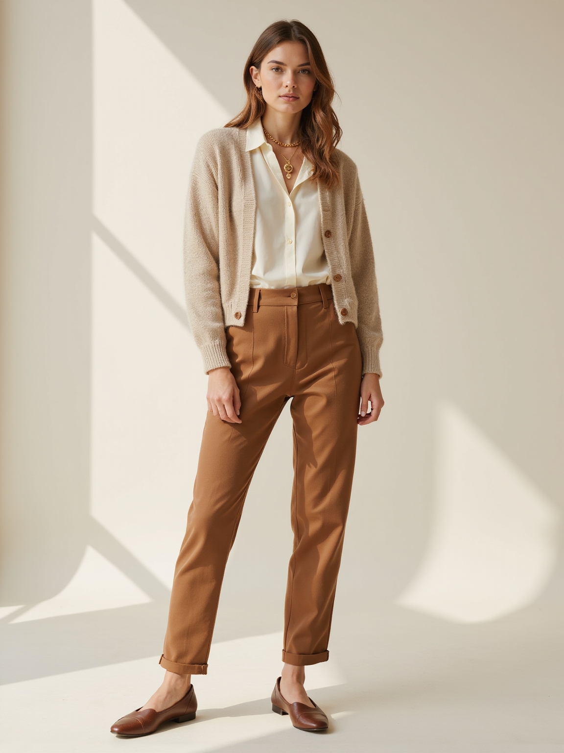 quiet luxury cardigan style