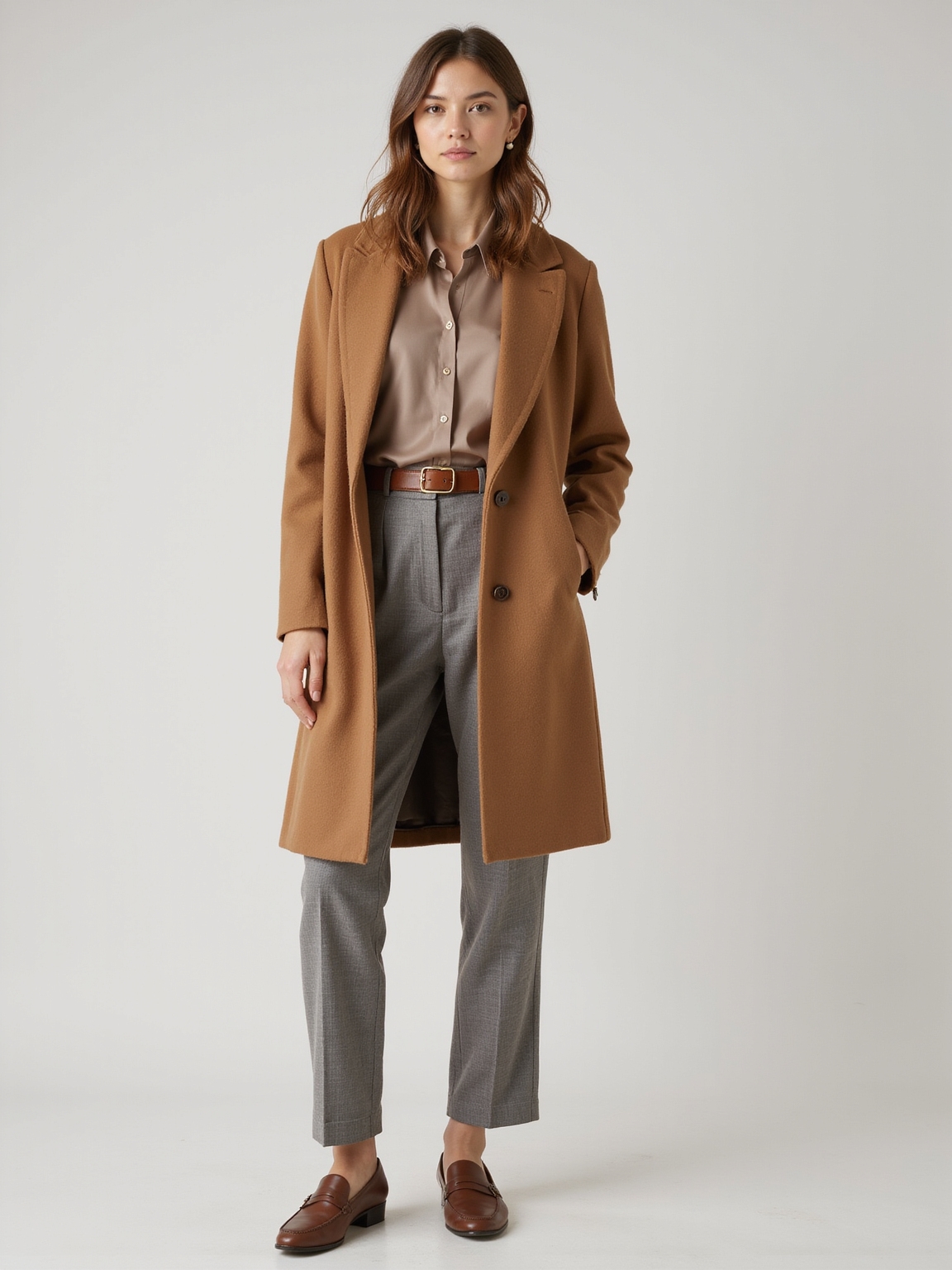 quietly luxurious neutral layering